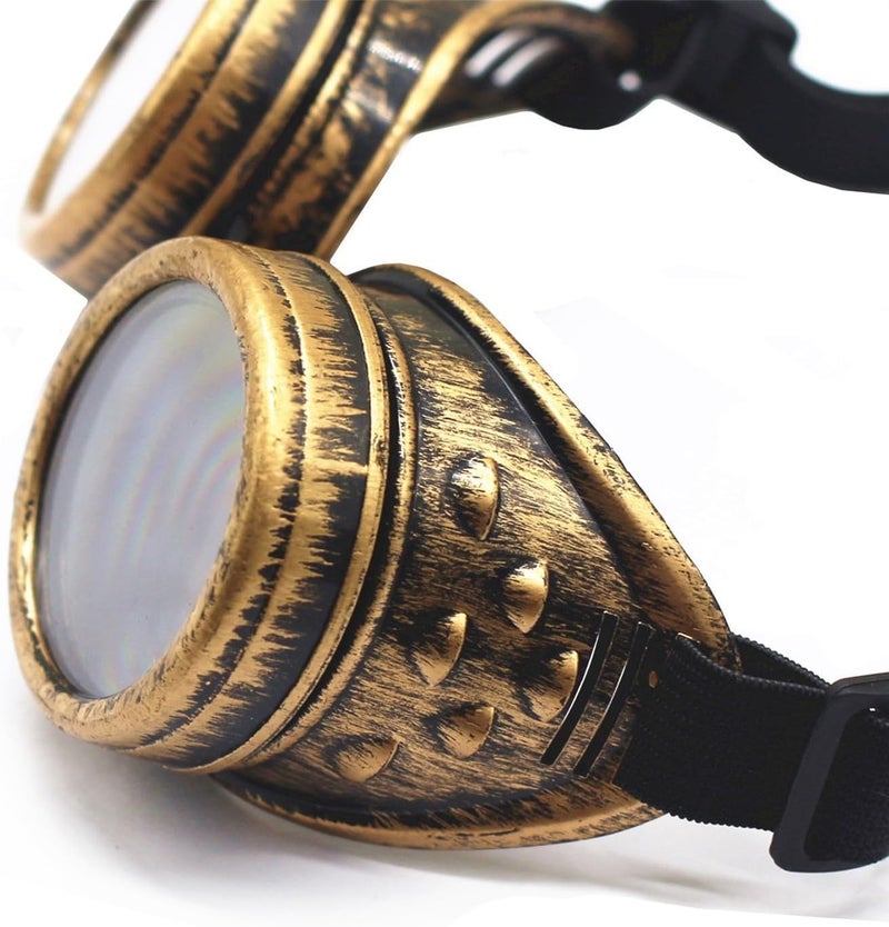 DDlife New Sell Vintage Steampunk Goggles Glasses Mad Scientist Goggles for Cosplay Costumes - Image 3